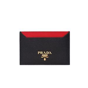 PRADA-1MC208 프라다 카프스킨 브라운 카드 지갑