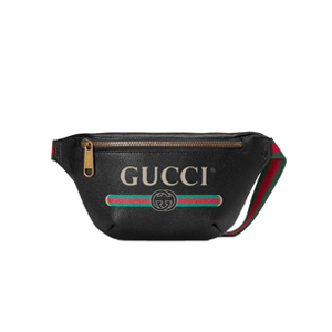 [스페셜오더]GUCCI-527792 8164 구찌 블랙 가죽 구찌 프린트 스몰 벨트 백