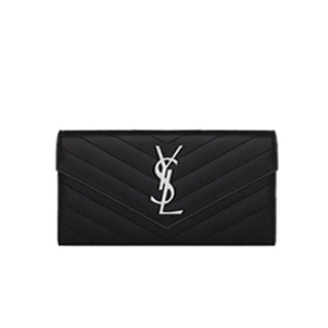 SAINT LAURENT-372264 생 로랑 레드 라지 모노그램 플랩 장지갑