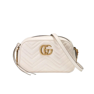 [스페셜오더]GUCCI-447632 9022 구찌 GG 마몽 화이트 스몰 숄더백