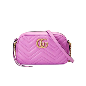 [스페셜오더]GUCCI-447632 8561 구찌 GG 마몽 베이지/레드 스몰 핸드백