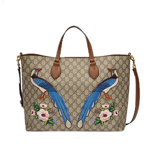 GUCCI-453705 9789 구찌 소프트 GG 수프림 플라워 자수 아플리케 토트백