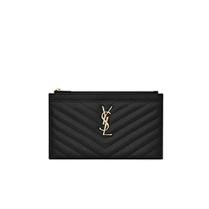 [스페셜오더]SAINT LAURENT-504922 생 로랑 블랙 텍스처드 퀼티드 송아지 가죽 실버메탈 모노그램 클러치