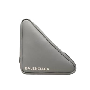 [스페셜오더]BALENCIAGA-발렌시아가 송아지 가죽 스몰 사이즈 트라이앵글 파우치 M 블랙