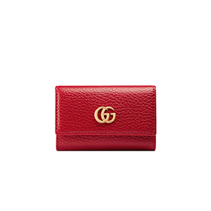 [스페셜오더]GUCCI-456118 1000 구찌 GG 마몽 블랙 가죽 키 케이스