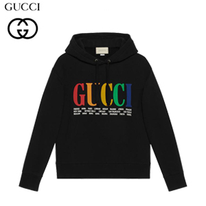 GUCCI-475374 1082 구찌 블랙 코튼 구찌 시티 후드 스웨트셔츠