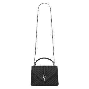 [스페셜오더]SAINT LAURENT-428056 생 로랑 다크 레드 다이아몬드 스티칭 미디엄 모노그램 컬리지백