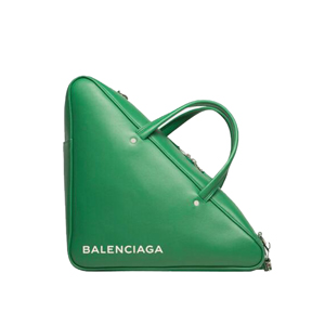 [스페셜오더]BALENCIAGA-476974 발렌시아가 송아지 가죽 그린 미디엄 트라이앵글 더플 백