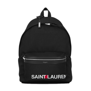 SAINT LAURENT-465448 생 로랑 블랙 화이트 시티 SAINT LAURENT UNIVERSITE 프린티드 백팩