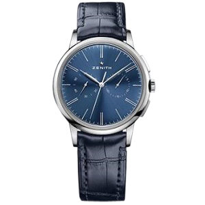 [스페셜오더]ZENITH-제니스 엘리트 클래식 스틸 블랙 다이얼 드레스워치 39mm #제니스짝퉁