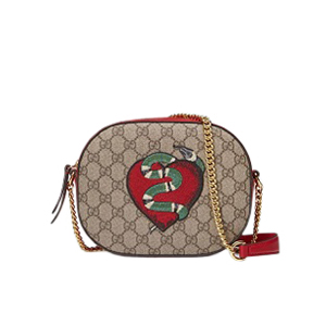 GUCCI-409535 8526 구찌 GG 수프림 캔버스 미니 체인 숄더백