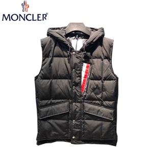 MONCLER-08286 몽클레어 블랙 스트라이프 장식 패딩 조끼 남성용