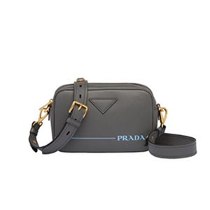 [스페셜오더]PRADA-1BH093 프라다 화이트 송아지 가죽 야자수 프린트 숄더백