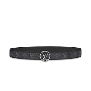 LOUIS VUITTON-M0111W 루이비통 모노그램 날개 모티프 LV 서클 버클 리버서블 벨트 30MM