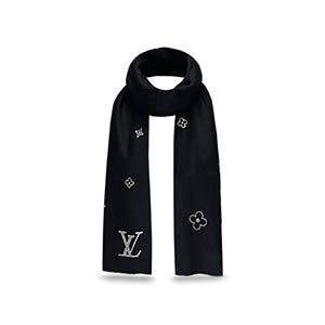 LOUIS VUITTON-M74268 루이비통 몬테카를로 블랙 스카프 여성용