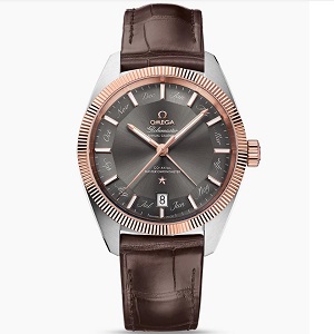 [스페셜오더]OMEGA-오메가 글로브마스터 크로노미터 애뉴얼 캘린더 스틸 그레이 41mm