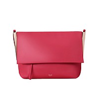 [스페셜오더]CELINE-181563 셀린느 화이트 카프스킨 플랩 클래스프 숄더백 여성용