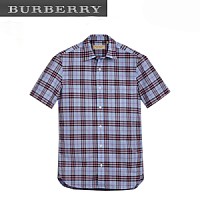 [스페셜오더]BURBERRY-80029271 버버리 쇼트 슬리브 앤티크 옐로 체크 셔츠