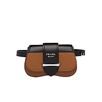 [스페셜오더]PRADA-1BL021 프라다 블랙 송아지 가죽 시도니 벨트백