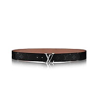 [스페셜오더]LOUIS VUITTON-M9913U 루이비통 모노그램 일루전 송아지 가죽 버건디 LV 피라미드 리버서블 40MM