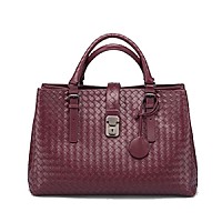 [스페셜오더]BOTTEGA VENETA-171265 보테가 베네타 네로 인트레치아토 미디엄 로마 백