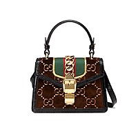 [스페셜오더]GUCCI-470270 8614 구찌 실비 엠브로이더드 플라워 화이트가죽 미니 숄더 백