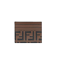 [스페셜오더]FENDI-7M0164 펜디 블랙 송아지 가죽 FF 패턴 프린트 카드 홀더