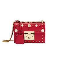 [스페셜오더]GUCCI-432182 8752 구찌 페들락 GG 수프림 스몰 메탈릭 골드 엣지 숄더백