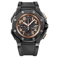 [스페셜오더]Audemars Piguet-오데마피게 로얄 오크 듀얼타임 파워리저브 스틸 블랙 41mm