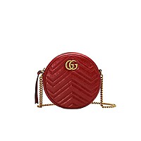 [스페셜오더]GUCCI-550154 1000 구찌 GG 마몽 마틀라세 쉐브론 미니 라운드 숄더백