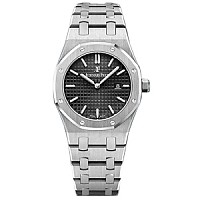 [스페셜오더]Audemars Piguet-오데마피게 로얄 오크 듀얼타임 파워리저브 스틸 블랙 41mm