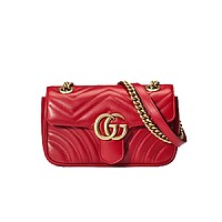 [스페셜오더]Gucci-‎446744 구찌 로쏘 앙코라 GG 마몽 미니 숄더백 22cm