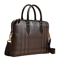 [스페셜오더]BURBERRY-40062121 버버리 슬림 런던 체크 배로우 네이비 블랙