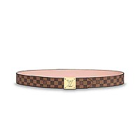 [스페셜오더]LOUIS VUITTON-M0067U 루이비통 모노그램 레드 송아지 가죽 리버서블 벨트 30MM