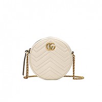 [스페셜오더]GUCCI-550154 6438 구찌 GG 마몽 마틀라세 쉐브론 미니 라운드 레플리카숄더백