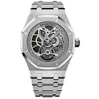 [스페셜오더]Audemars Piguet-오데마피게 로얄 오크 듀얼타임 파워리저브 스틸 블랙 41mm