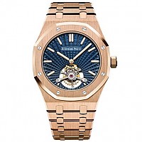 [ZF]AP-오데마피게 로얄 오크 JUMBO 엑스트라-씬 18K 핑크골드 블루 39mm 1:1 Best Edition-15202OR